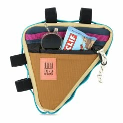 Topo Designs Frame Bike Bag -NRS shop S22 FrameBikeBag KhakiPondblue 931209245000 Detail 4 12x rsz 87654.1648163283