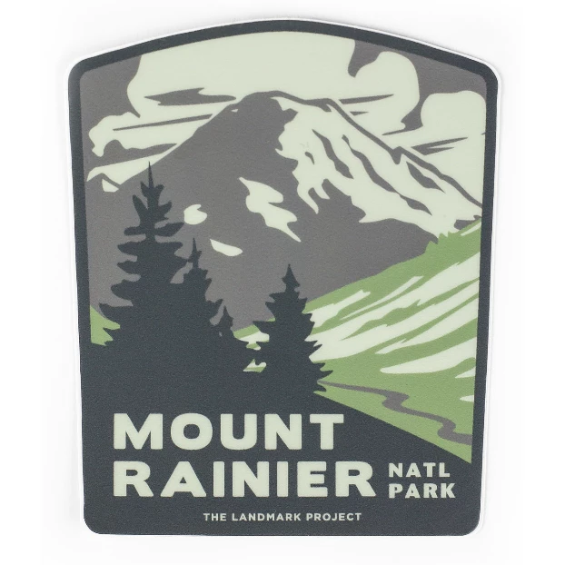 Landmark Project Mount Rainier Sticker 1 Landmark Project Mount Rainier Sticker