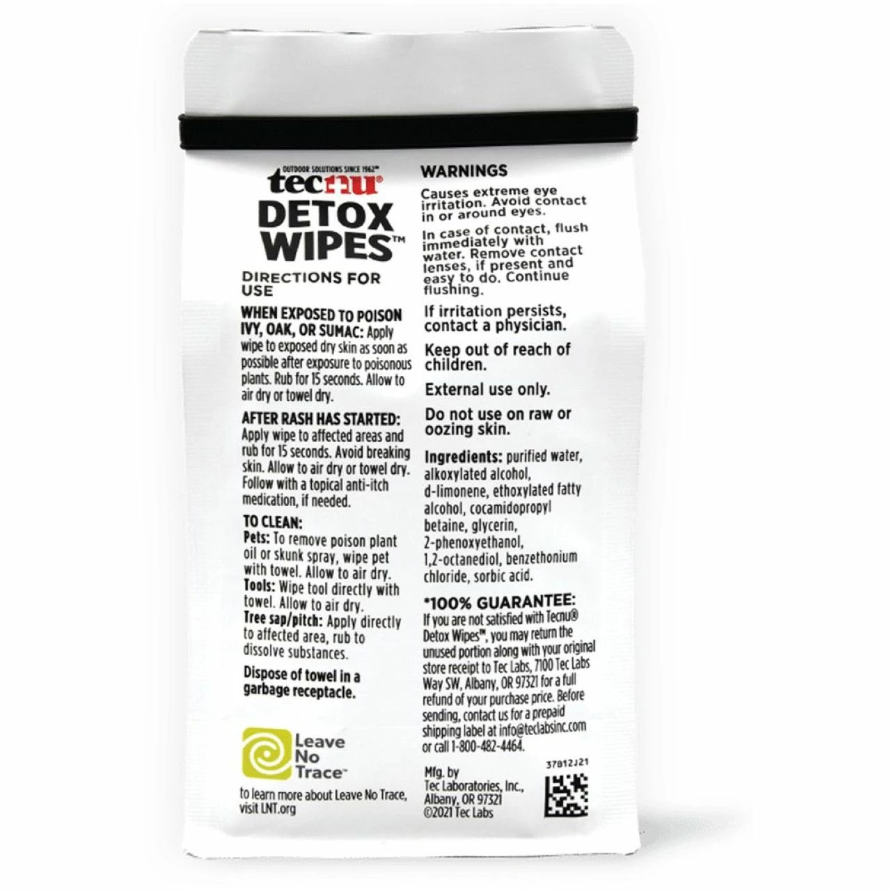 Tec Labs Tecnu Detox Wipes 2 Tec Labs Tecnu Detox Wipes - Image 2